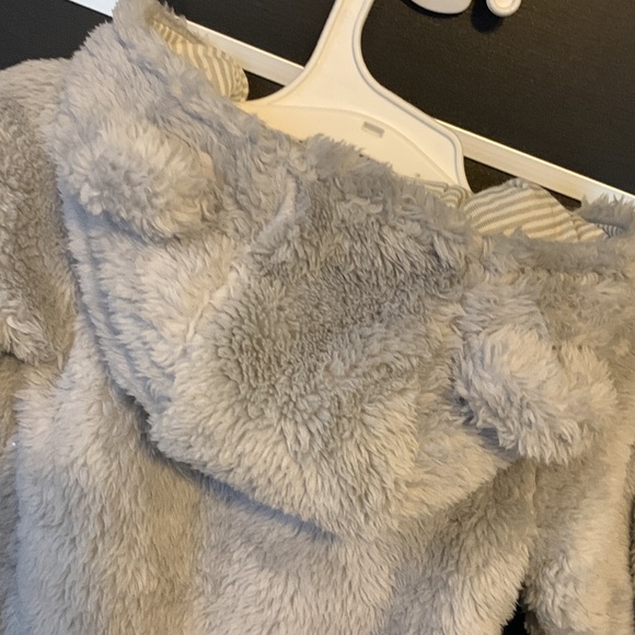 Just One You by Carter’s Gray Sherpa Footed Baby Elephant Snowsuit - Picture 11 of 12